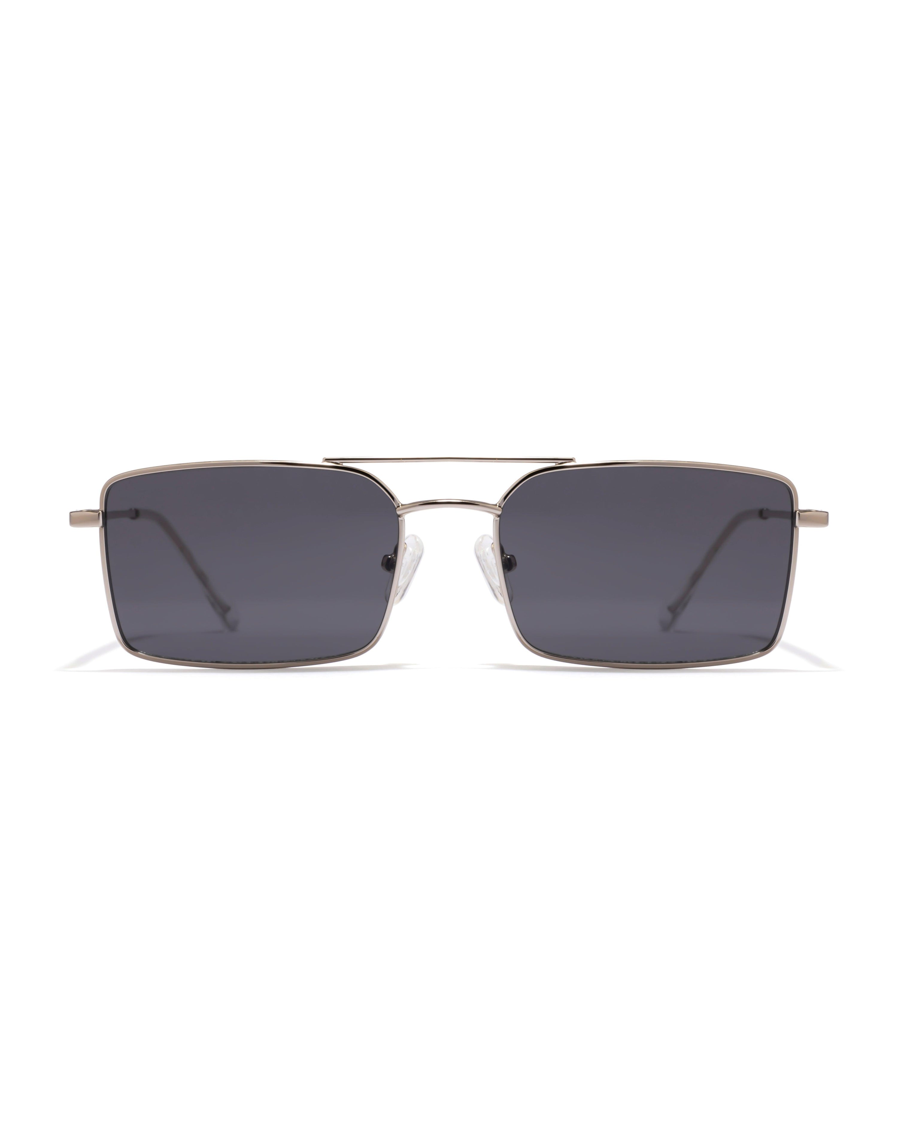 Periodt mens rectangle full rim silver sunglasses poppy eyewear