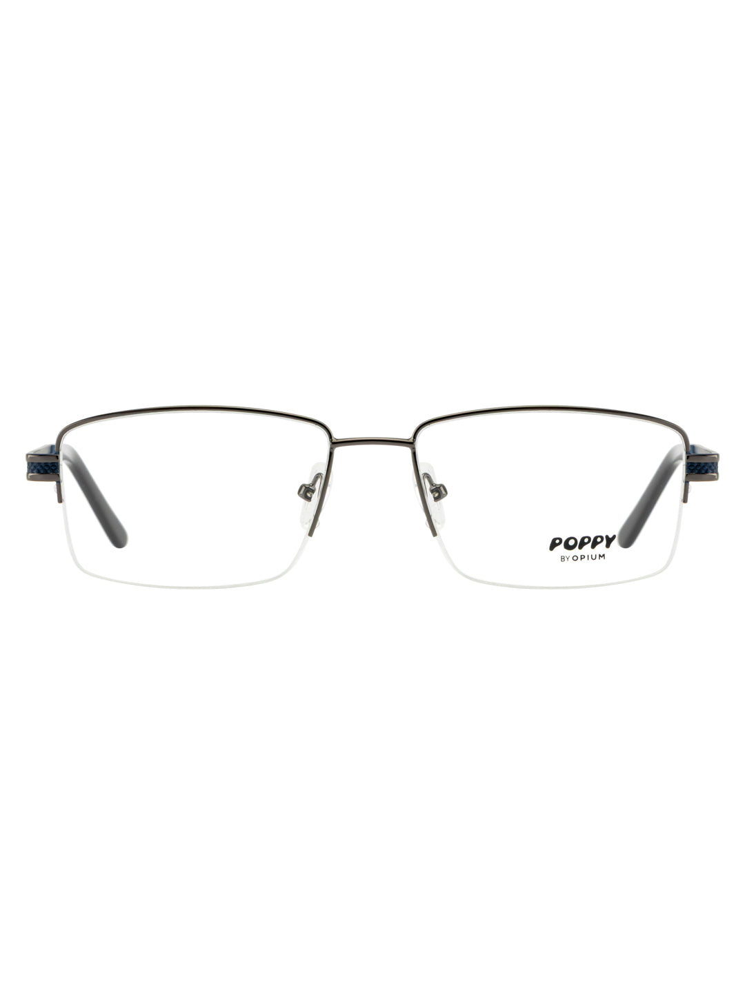 POPPY PO-6033-C02-54 Gun Metal Sqaure Frames
