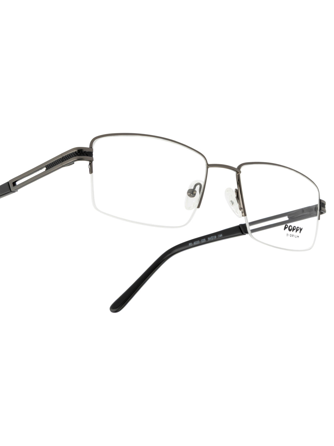POPPY PO-6033-C05-54 Gun Metal Sqaure Frames