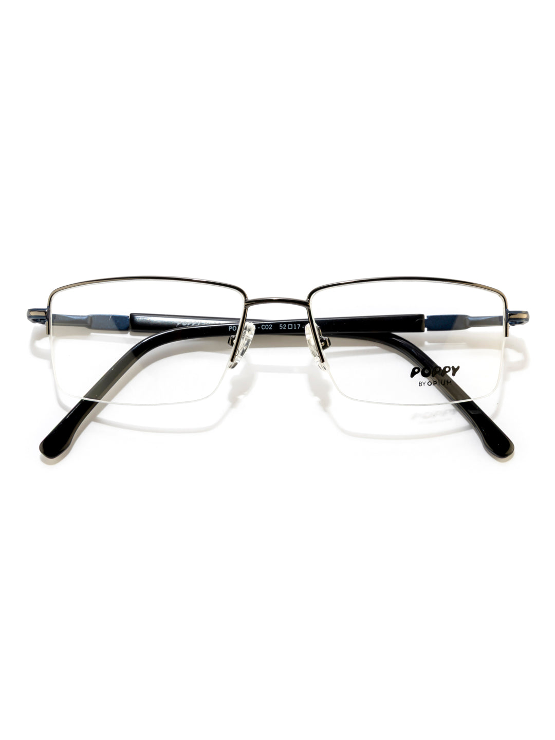 POPPY PO-6034-C02-52 Gun Metal Rectangular Frames