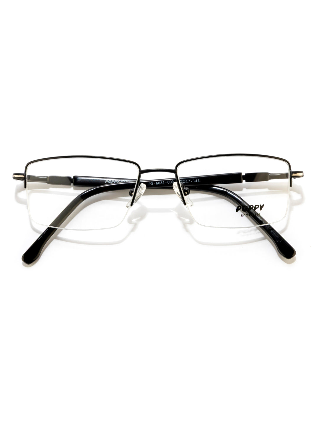 POPPY PO-6034-C03-52 Black Rectangular Frames