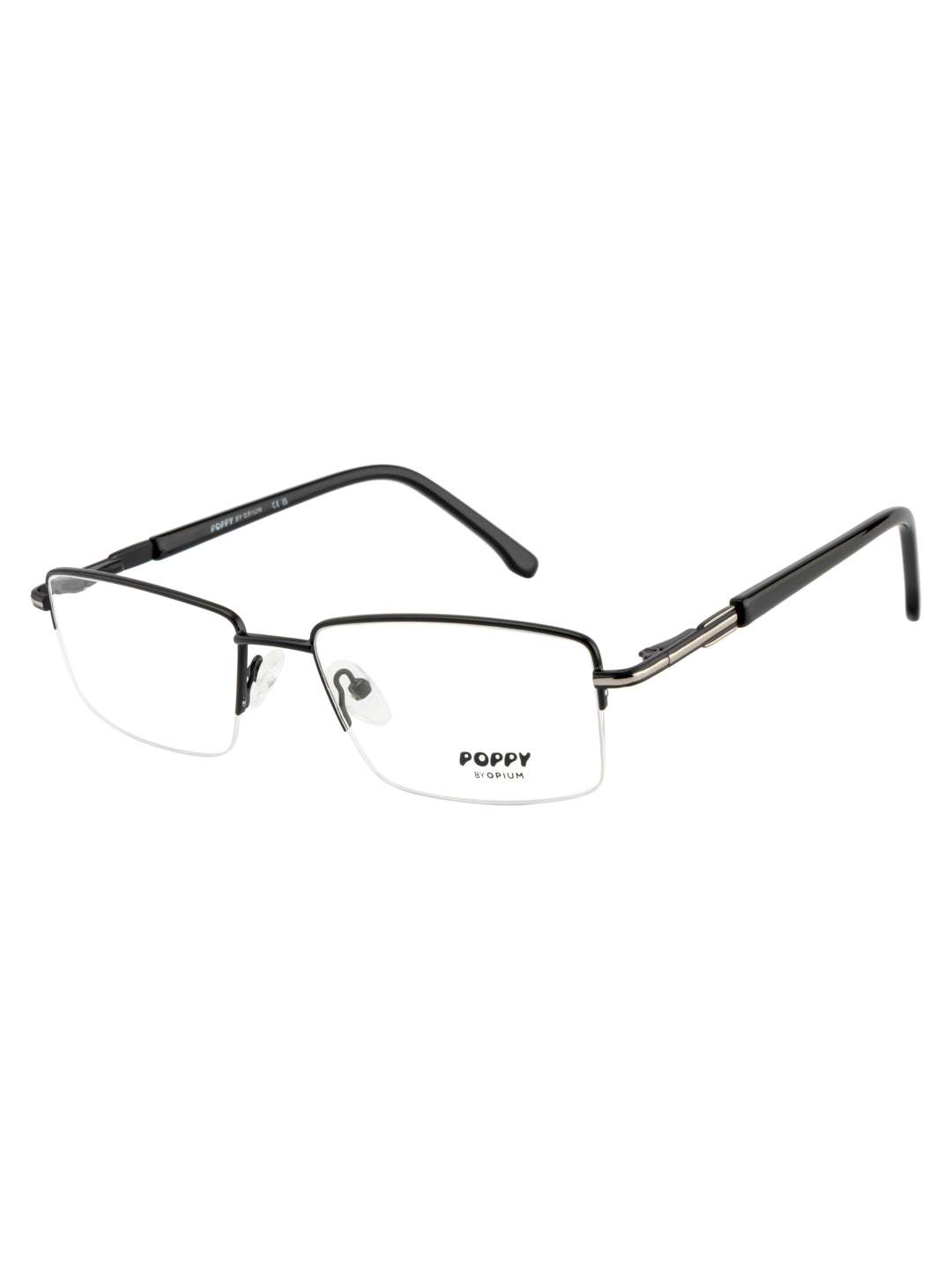 POPPY PO-6034-C03-52 Black Rectangular Frames