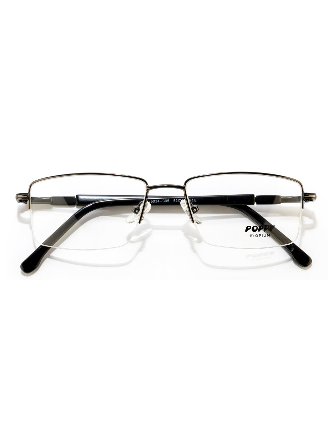 POPPY PO-6034-C05-52 Gun Metal Rectangular Frames
