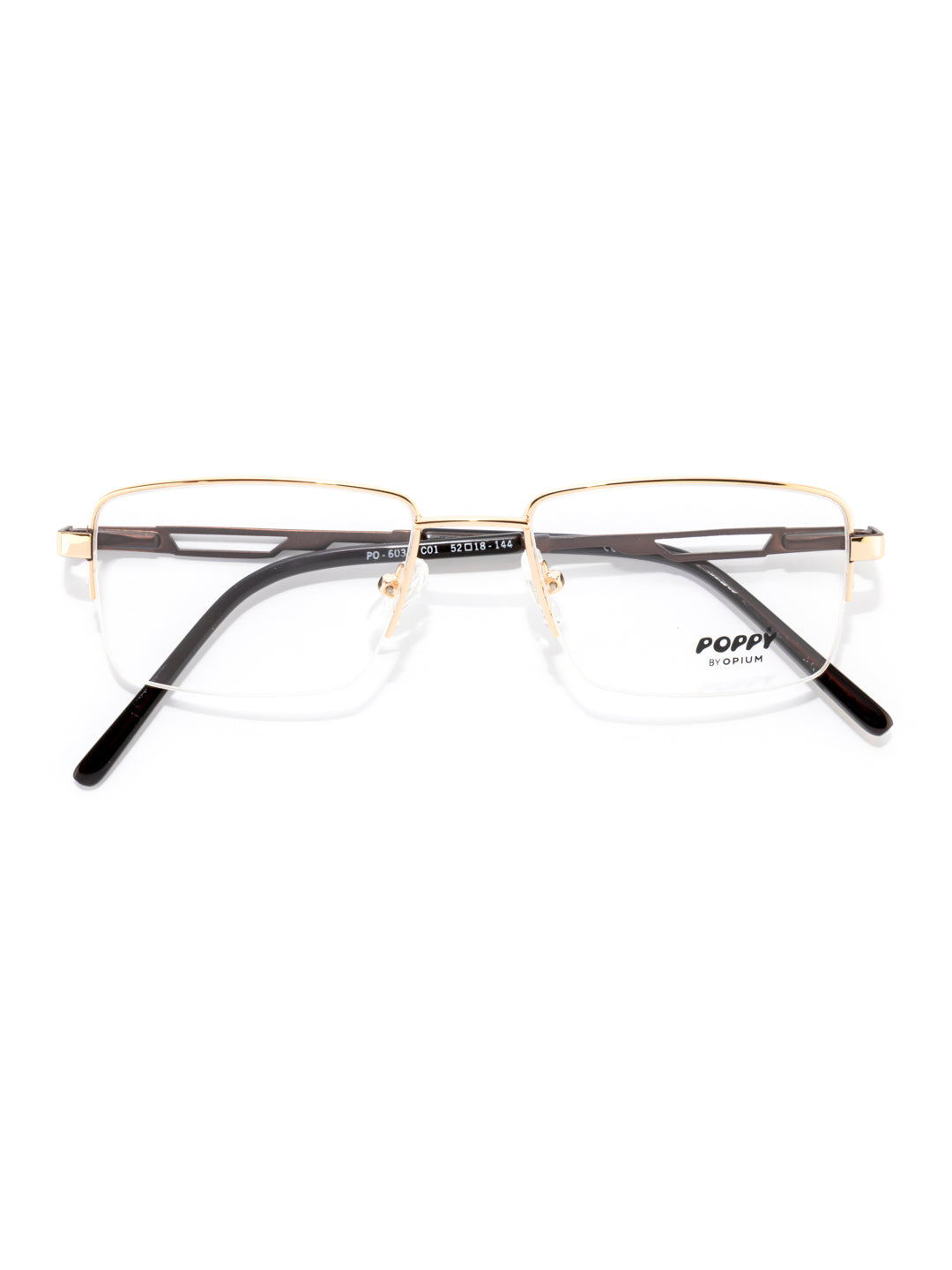 POPPY PO-6035-C01-52 Gold   Sqaure Frames
