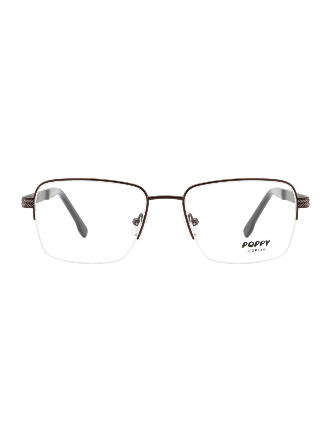 POPPY PO-6035-C02-52 Gun Metal Sqaure Frames