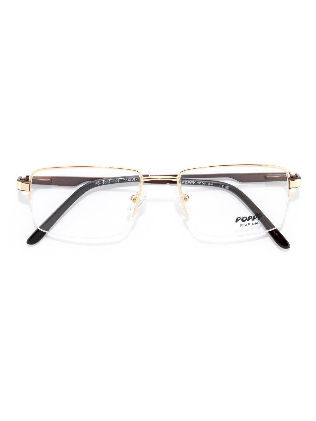 POPPY PO-6037-C01-53 Gold   Sqaure Frames