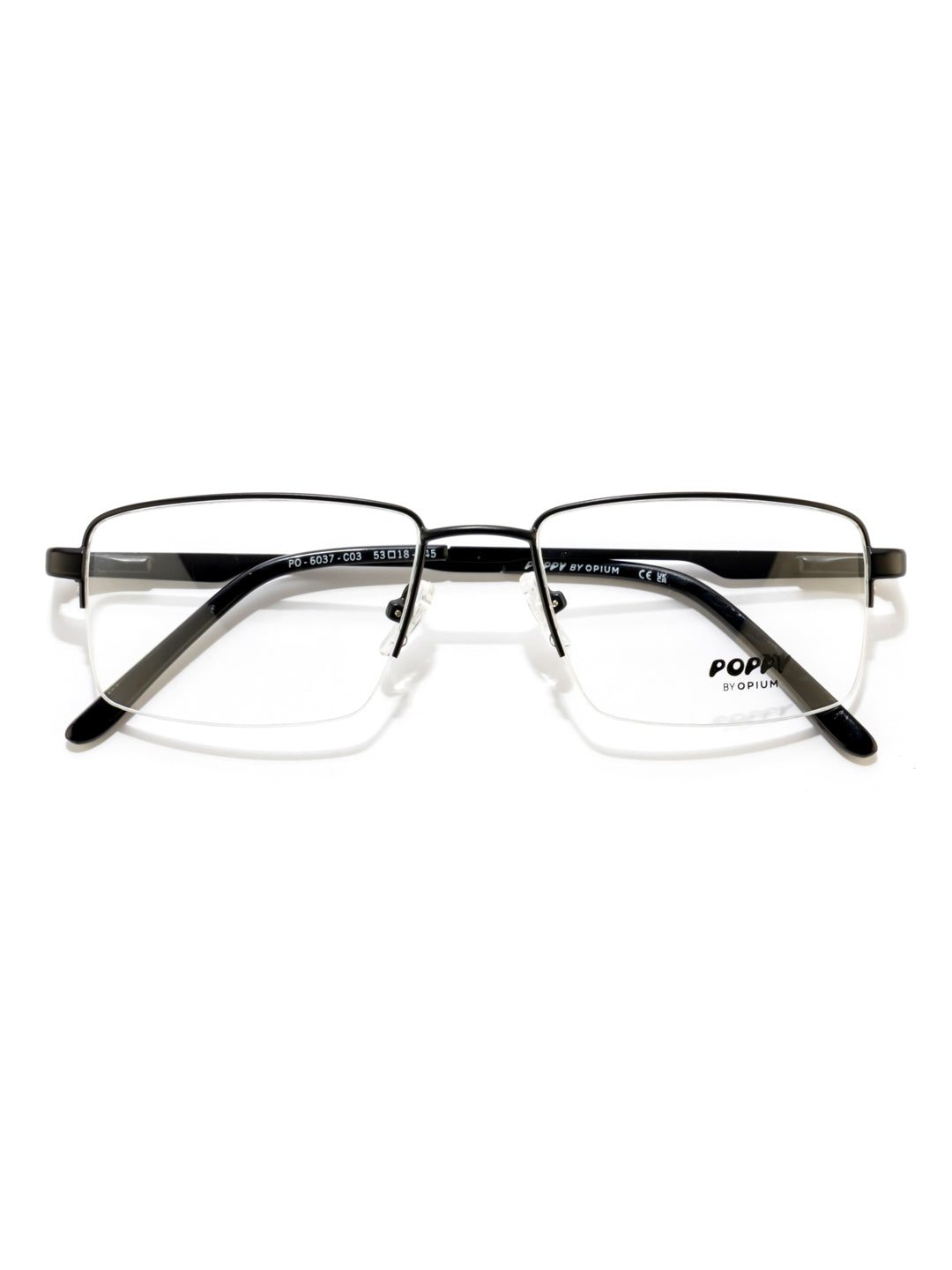 POPPY PO-6037-C03-53 Black Sqaure Frames