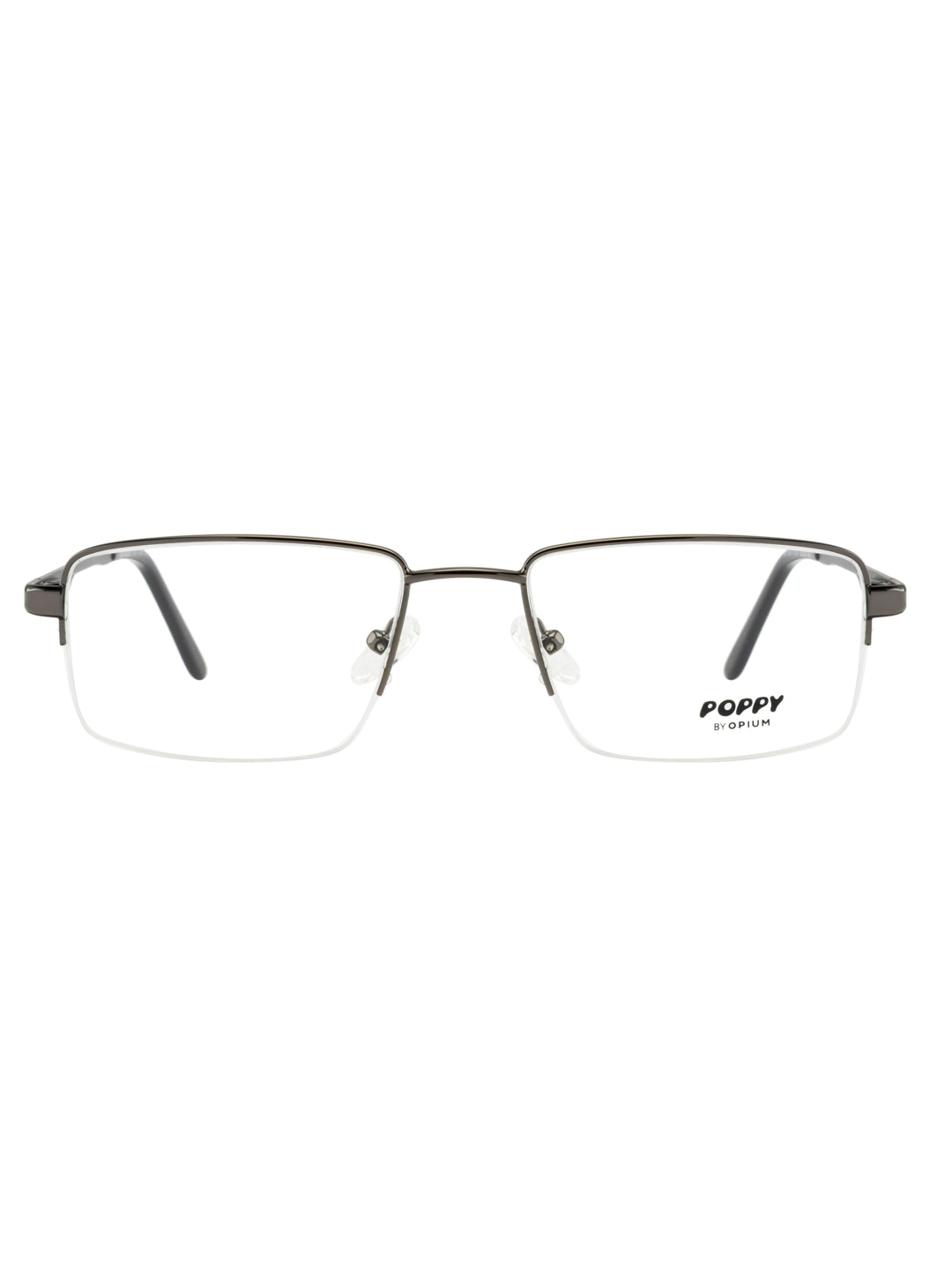 POPPY PO-6037-C05-53 Gun Metal Sqaure Frames