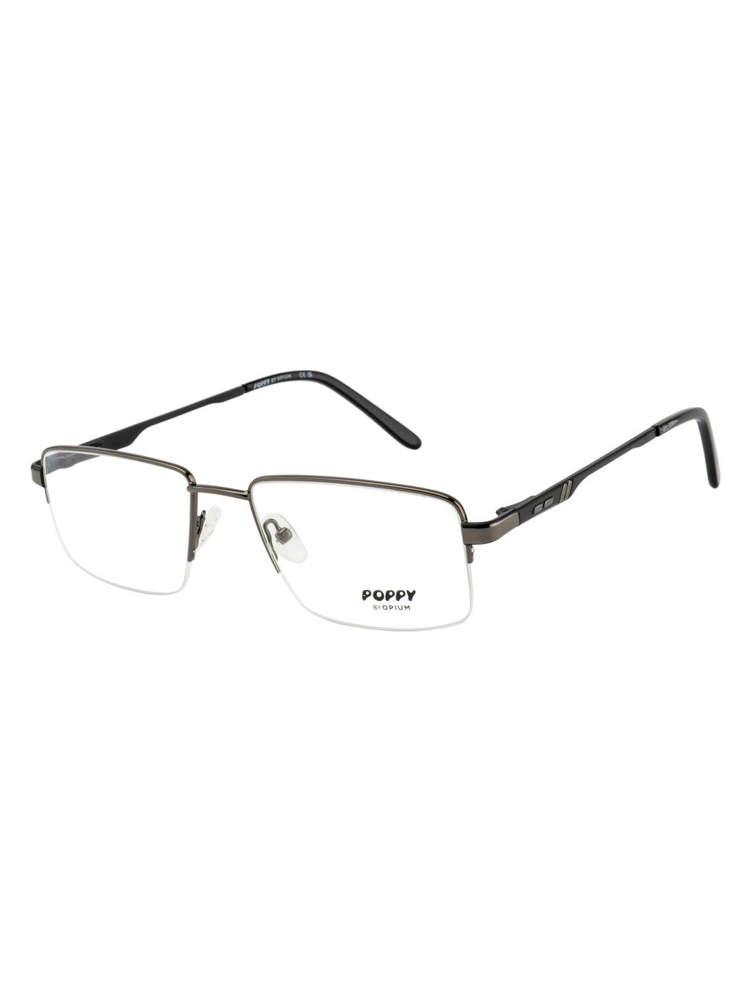 POPPY PO-6037-C05-53 Gun Metal Sqaure Frames