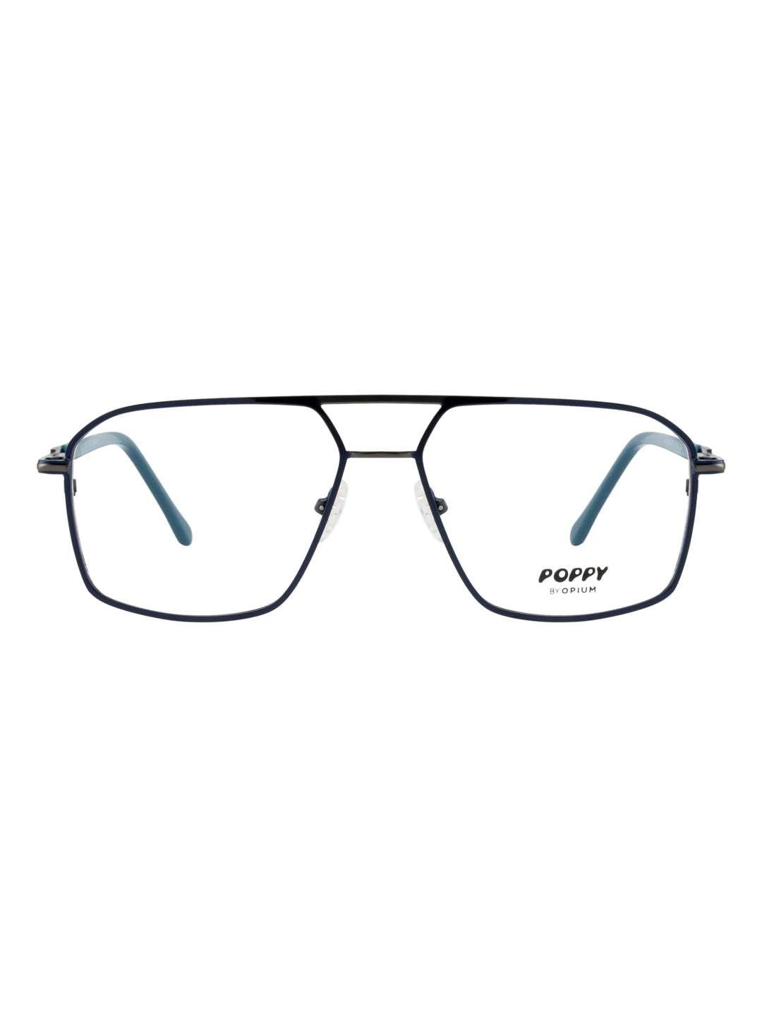 POPPY PO-6038-C05-55 Gun Metal Sqaure Frames