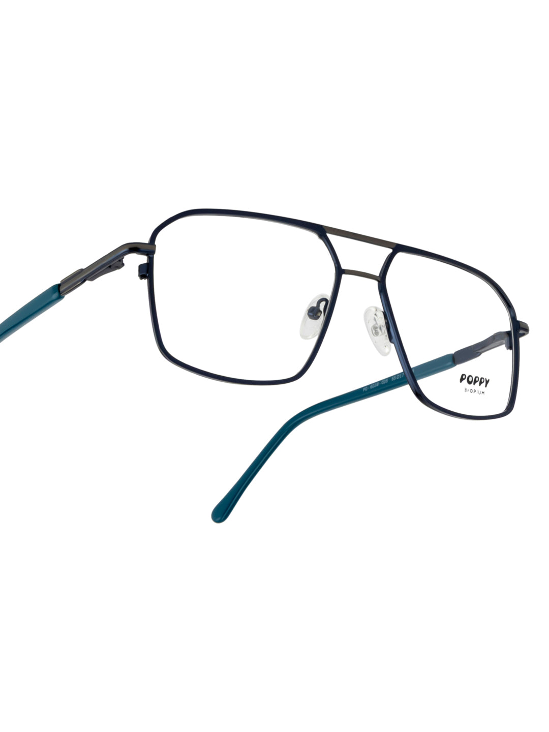 POPPY PO-6038-C05-55 Gun Metal Sqaure Frames