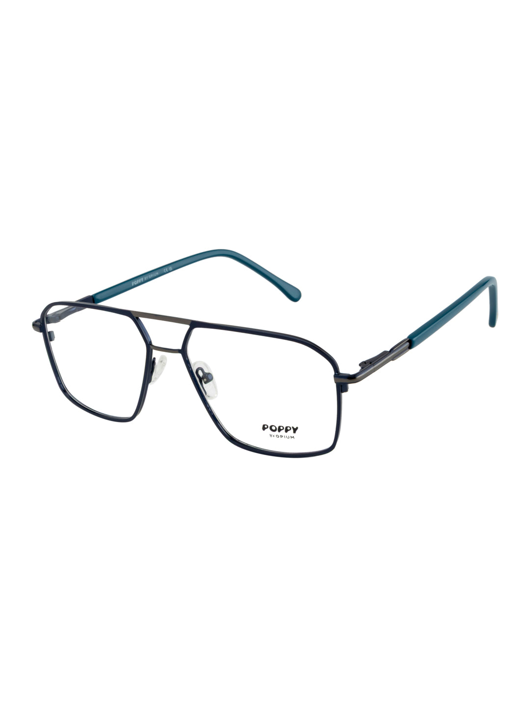 POPPY PO-6038-C05-55 Gun Metal Sqaure Frames