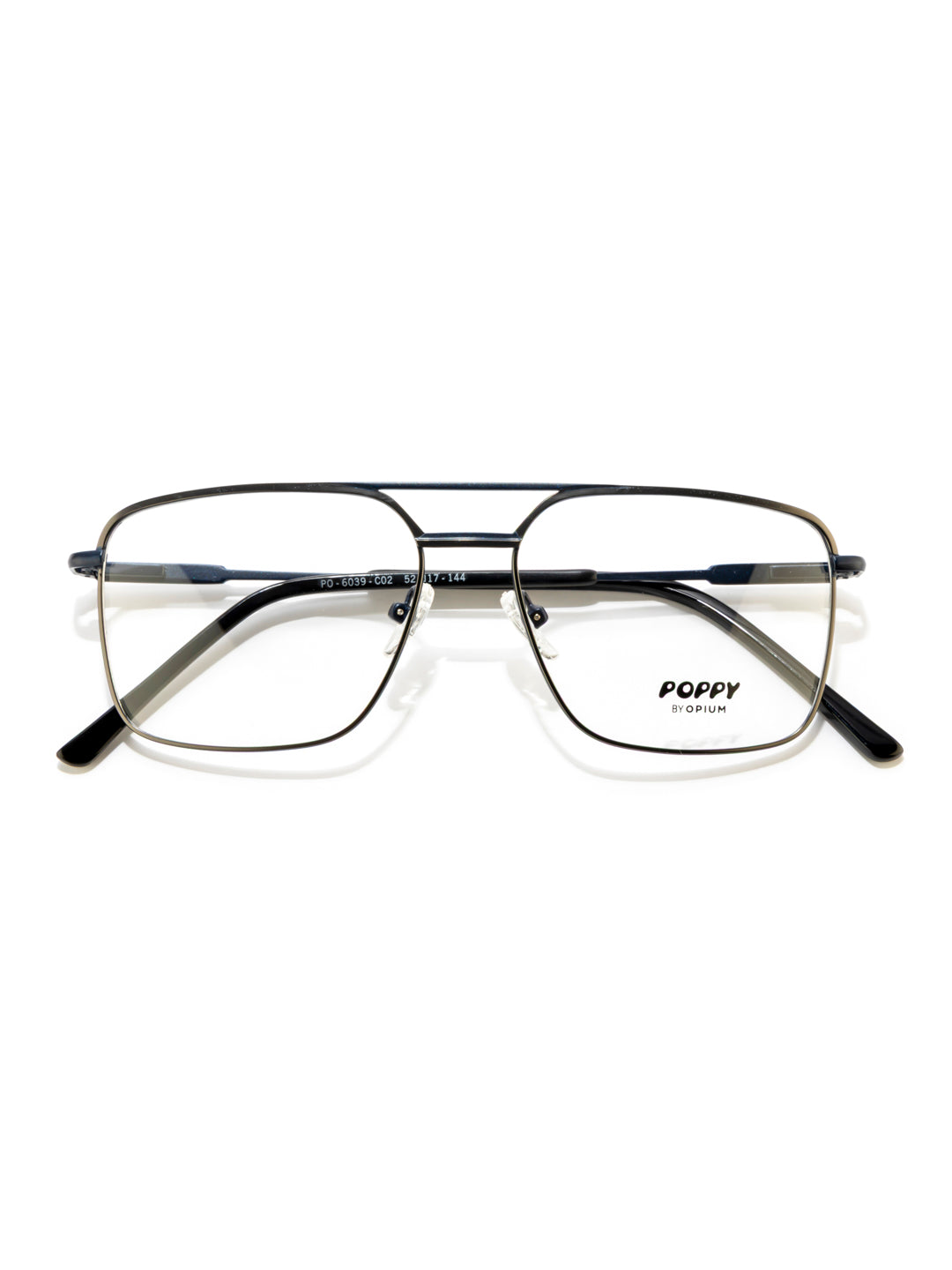 POPPY PO-6039-C02-52 Blue Sqaure Frames