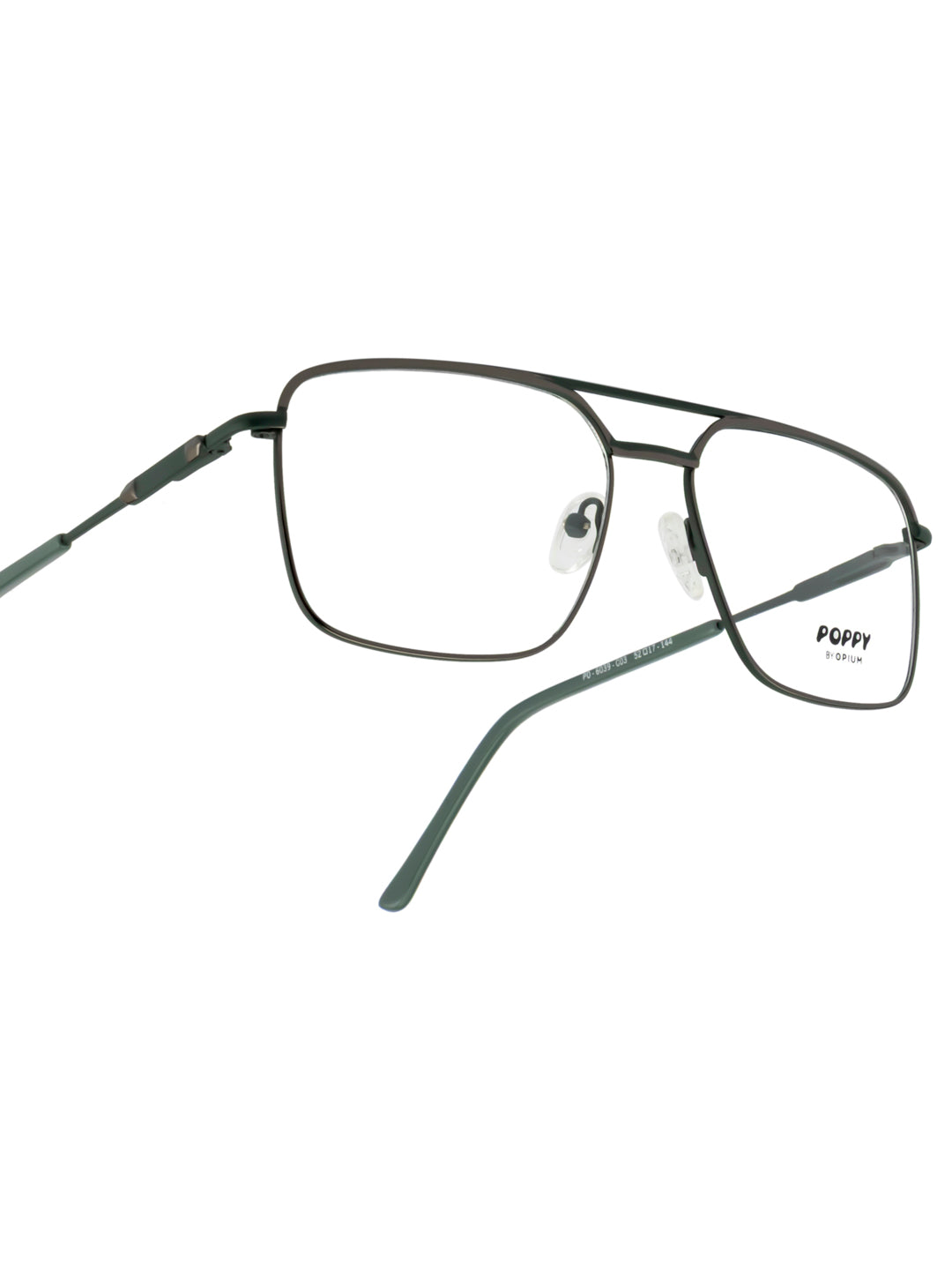 POPPY PO-6039-C03-52 Gun Metal Sqaure Frames