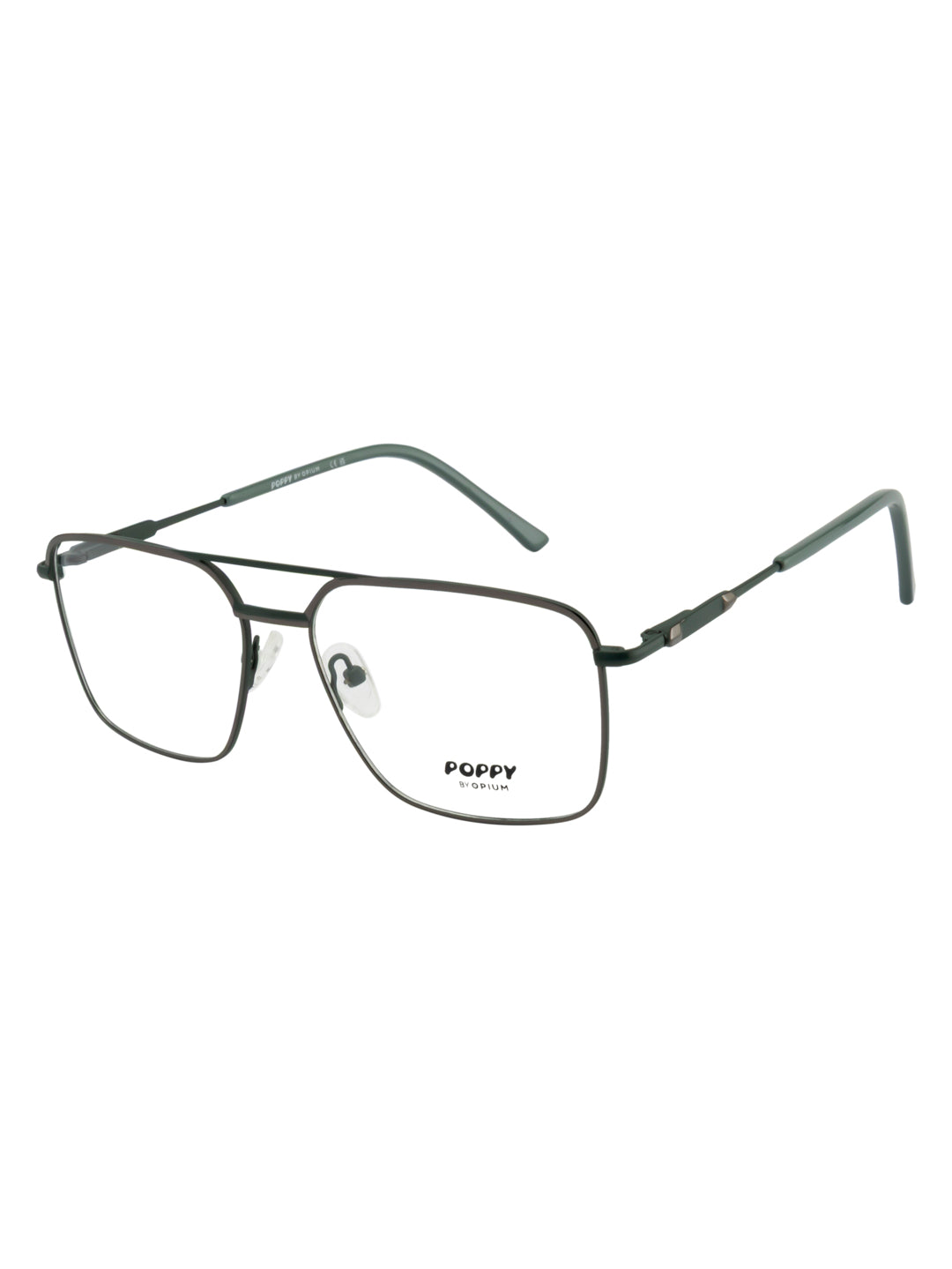 POPPY PO-6039-C03-52 Gun Metal Sqaure Frames