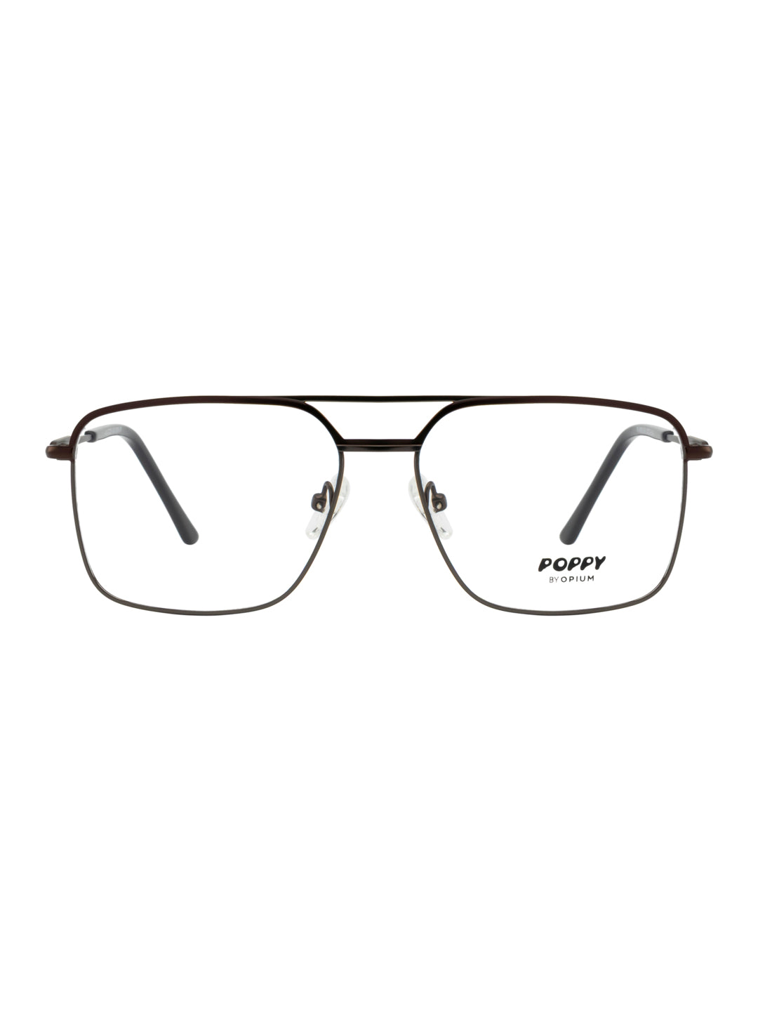 POPPY PO-6039-C04-52 Gun Metal Sqaure Frames