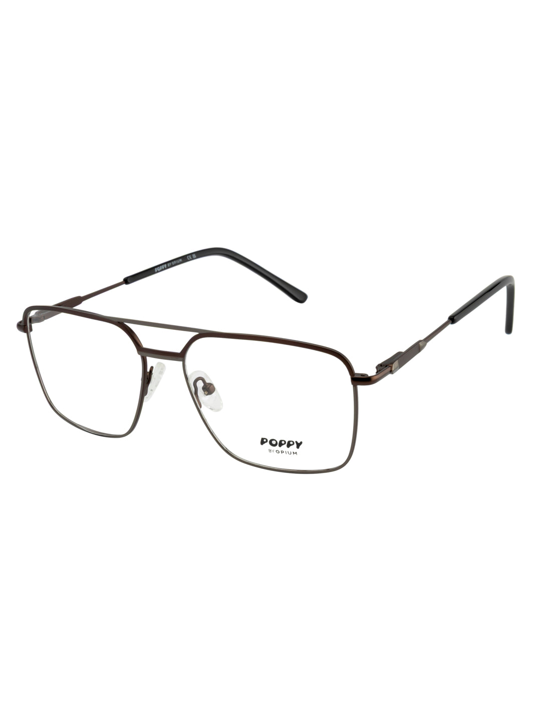POPPY PO-6039-C04-52 Gun Metal Sqaure Frames