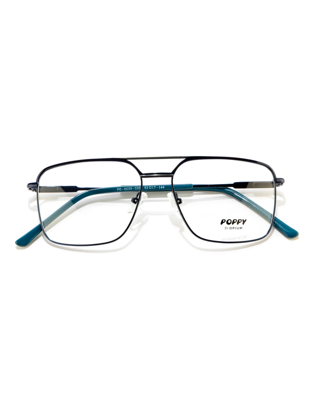 POPPY PO-6039-C05-52 Blue Sqaure Frames