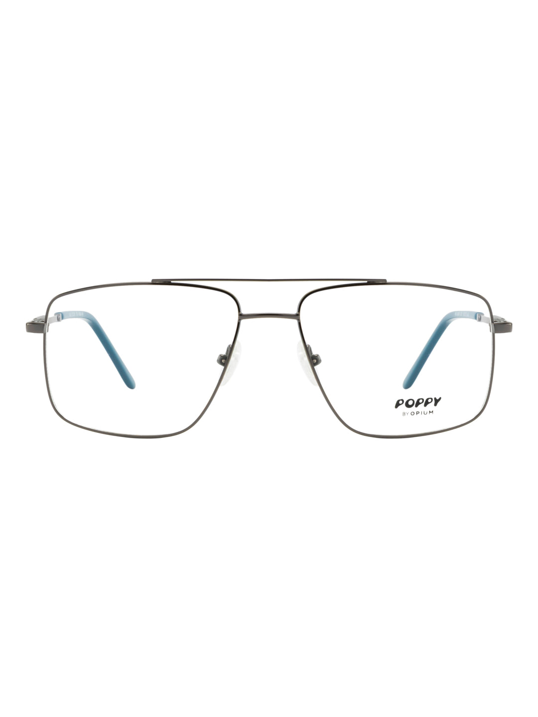 POPPY PO-6040-C02-55 Gun Metal Sqaure Frames