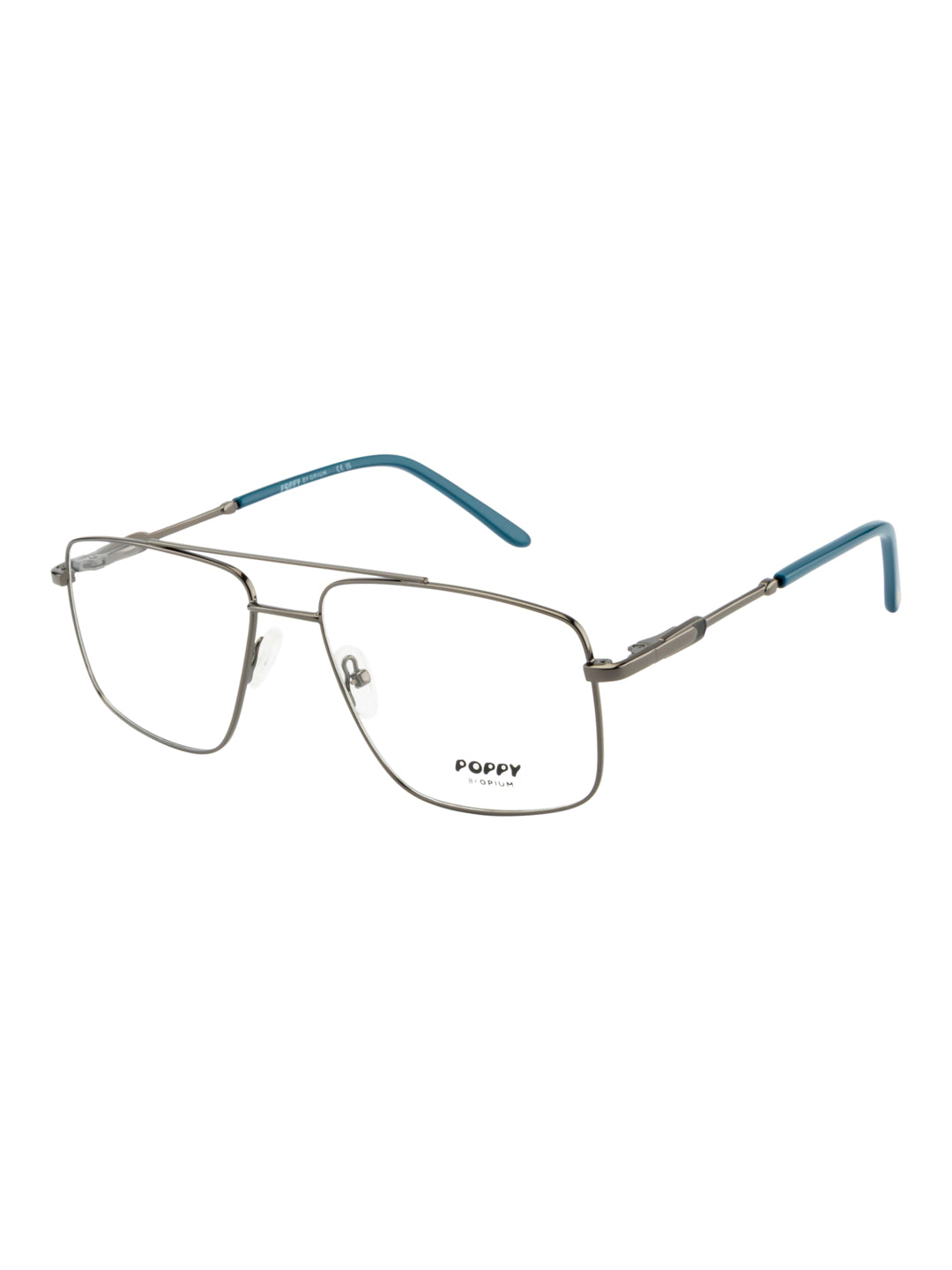 POPPY PO-6040-C02-55 Gun Metal Sqaure Frames