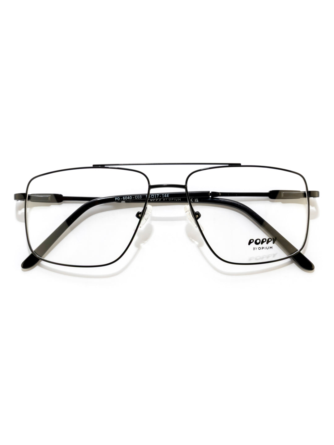 POPPY PO-6040-C03-55 Black Sqaure Frames
