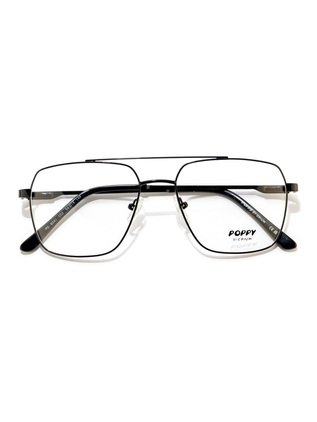 POPPY PO-6041-C03-54 Black Navigator Frames