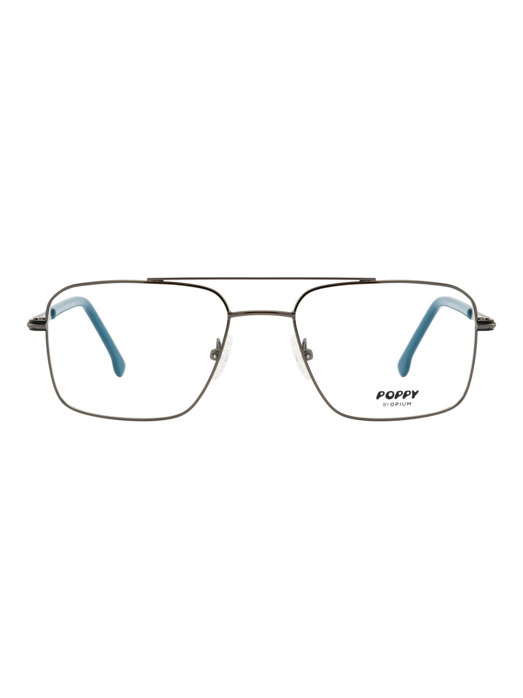 POPPY PO-6042-C02-54 Gun Metal Sqaure Frames