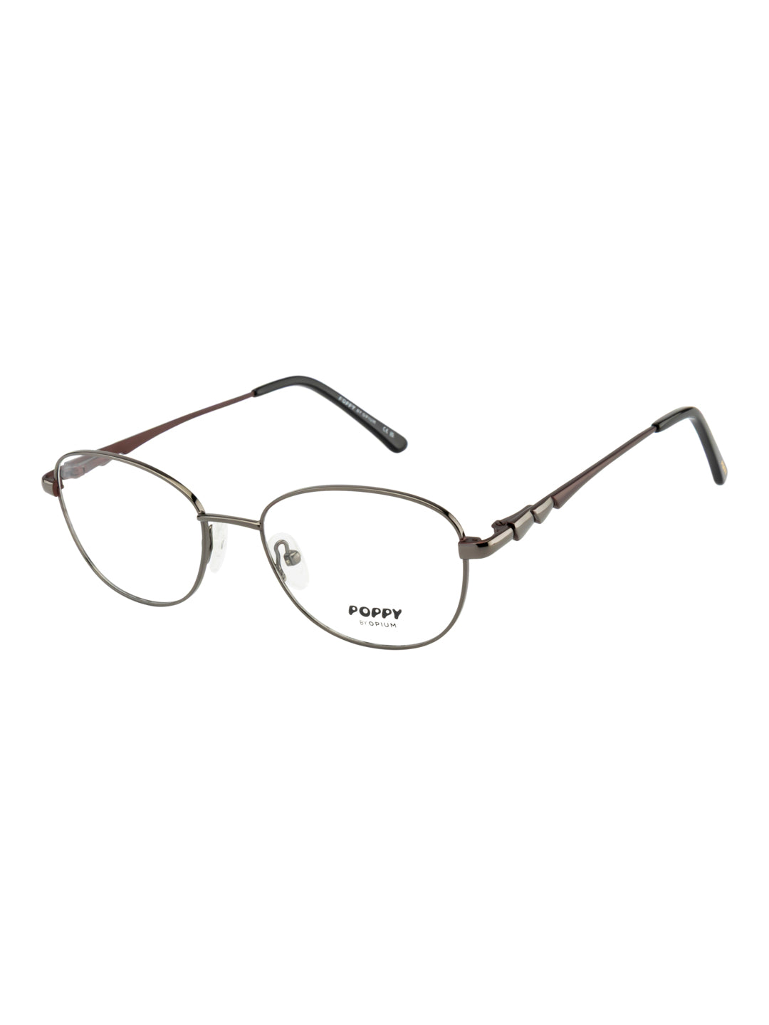 POPPY PO-6048-C02-49 Gun Metal Oval Frames