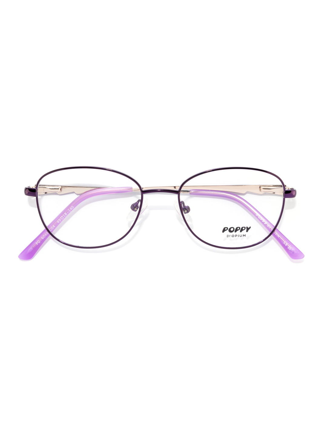 POPPY PO-6048-C04-49 Purple Oval Frames