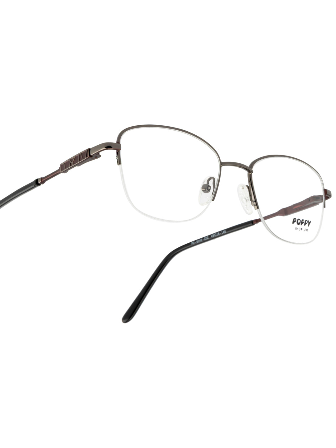 POPPY PO-6049-C02-49 Gun Metal Oval Frames