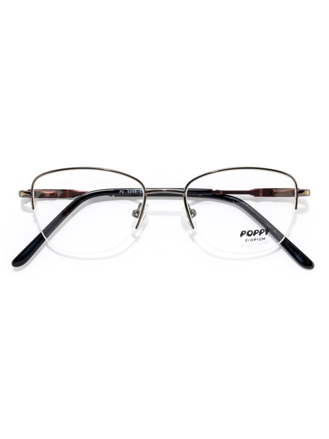 POPPY PO-6049-C02-49 Gun Metal Oval Frames