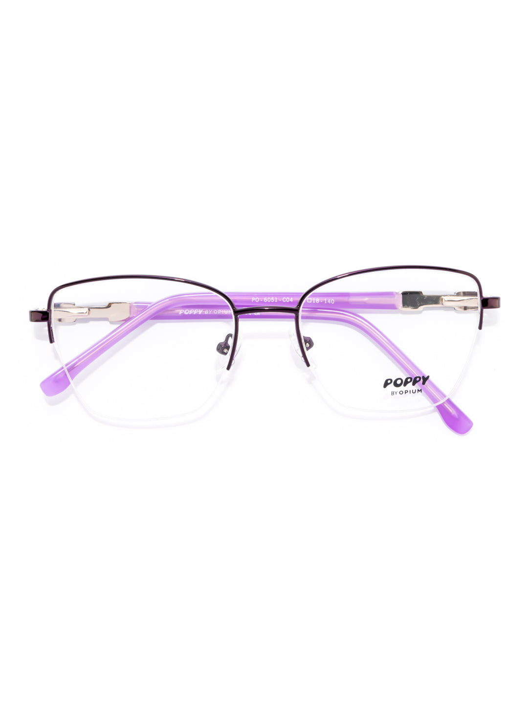 POPPY PO-6051-C04-52 Purple Sqaure Frames