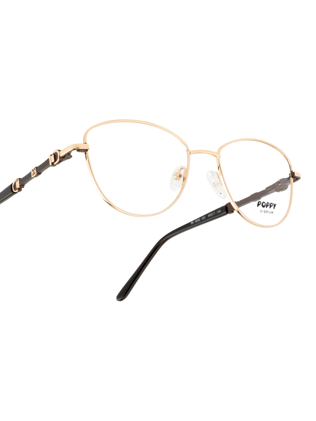 POPPY PO-6052-C01-49 Gold   Cat Eye Frames